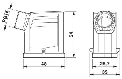 Корпус-HC-COM-K-TFL-O1PG16-S