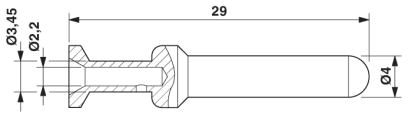 Обжимной контакт-CK4,0-ED-2,50ST AG