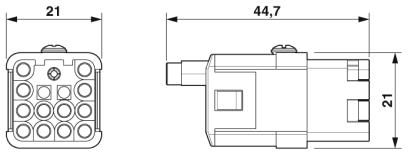 Модуль для контактов-HC-Q12-I-CT-F