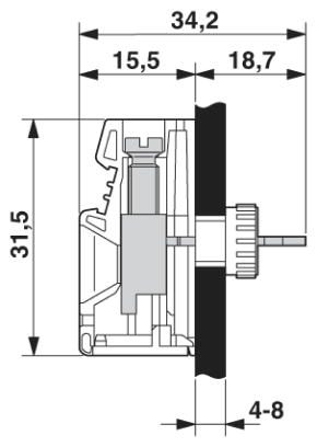 Проходная клемма-VDFK 6-DP