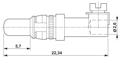 Силовой контакт D-SUB-VS-ST-SC-2,6