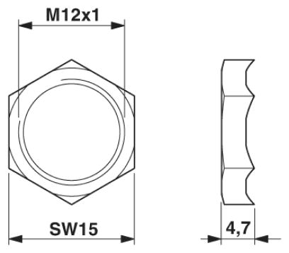 Гайка ЭМВ-SACC-M12-NUT-SH
