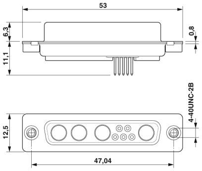 Контактная вставка D-SUB-CUC-DSI-J1STZ-S/DSLSB4P5S