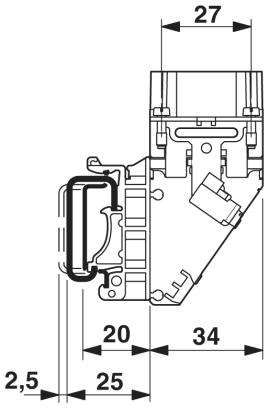 Адаптер клеммного модуля-HC-B 10-A-DT-PER-M