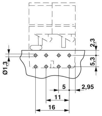 Разъем печатной платы-HSCH 2,5-2U/ 8 9005
