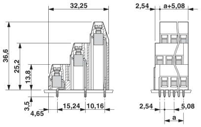 Клеммные блоки для печатного монтажа-MK3DS 1,5/ 2-5,08