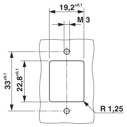 Монтажные рамы-VS-PPC-F1-RJ45-MNNA-1R-PHA