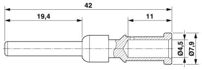 Обжимной контакт-SB-36KP004