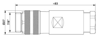 Разъем-SACC-MINFS-5CON-PG11/2,5