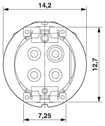 Встраиваемые разъемы-SACC-CIP-M12MST-4P SMD SH T