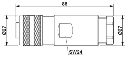 Разъем-SACC-MINFS-5CON-PG16