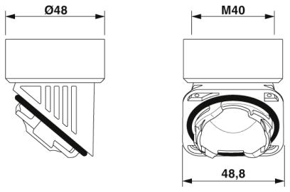 Адаптер-HC-B-TA-M40-PLR-BK