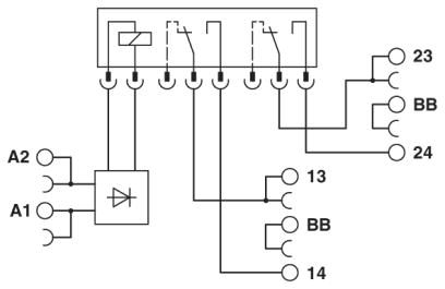Релейный модуль-PLC-RSC-24DC/ 1-1/ACT
