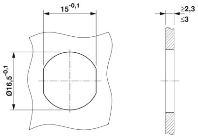 Крепежный резьбовой элемент корпуса-SACC-BP-F-M12/SMD-2,3/3,0-9TIP