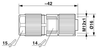 Разъем-SACC-M12FS-5CT-CM SH