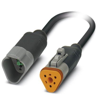 Кабель для датчика / исполнительного элемента-SAC-3P-DTMS/ 3,0-PUR/DTFS