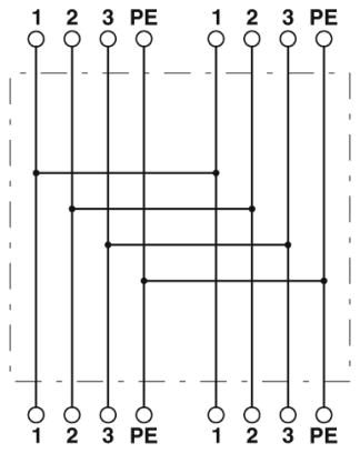 H-разветвитель-QPD H 3PE2,5 BK