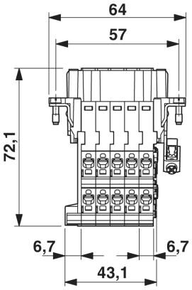 Адаптер клеммного модуля-HC-B 10-A-DT-PEL-F