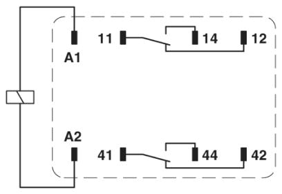 Одиночное реле-REL-IR2/LDP-24DC/2X21