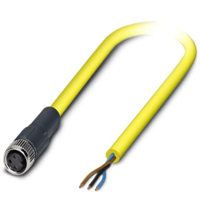 Кабель для датчика / исполнительного элемента-SAC-3P-M 8FS BK/.../...