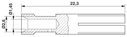 Обжимной контакт-CK2,5-ED-1,00BU AG