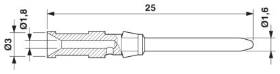 Обжимной контакт-CK1,6-ED-1,50ST AG