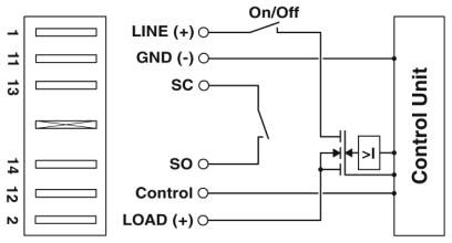 Электронный защитный выключатель-ECP-E2-1A