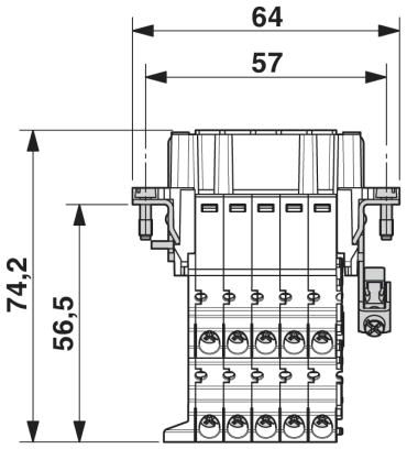Адаптер клеммного модуля-HC-B 10-A-UT-PEL-F
