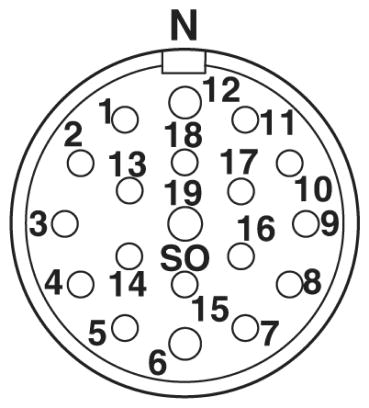 Аппаратн. соединитель, передняя стенка-CA-19S1N126L00