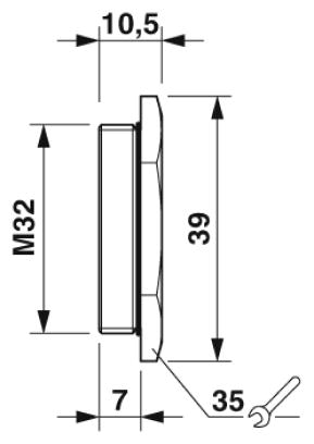 Резьбовой колпачок-HC-M-BS-M32
