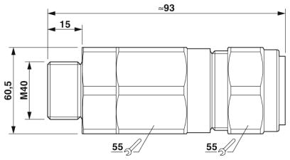 Кабельный ввод-G-EDSWU-M40-L66L-STES-S