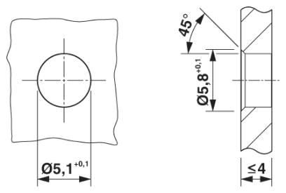 Встраиваемые разъемы-SACC-DSI-M5MS-3CON-L180