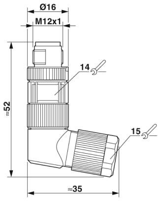 Разъем-SACC-M12MRX-8CT-CL SH