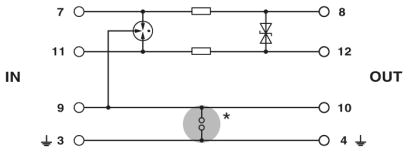 Штекерный модуль для защиты от перенапр-й-PT 1X2-12AC-ST
