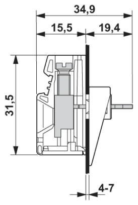Проходная клемма-VDFK 6/K-DP