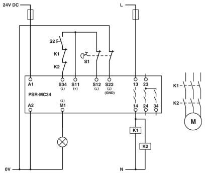 Реле безопасности-PSR-MC34-3NO-1DO-24DC-SP