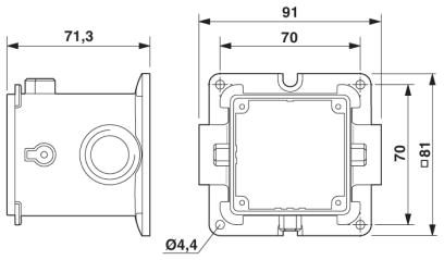 Короб T-Box-DC-B 6-HTC-M20-M20-M