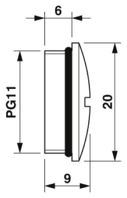 Резьбовой колпачок-HC-BS-PG11