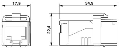 Гнездовая вставка для RJ45-CUC-K-J1ZNI-S/R4IDC8