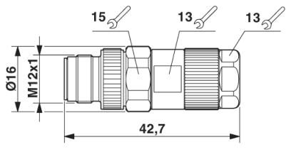 Разъем-SACC-MS-17PCON SCO