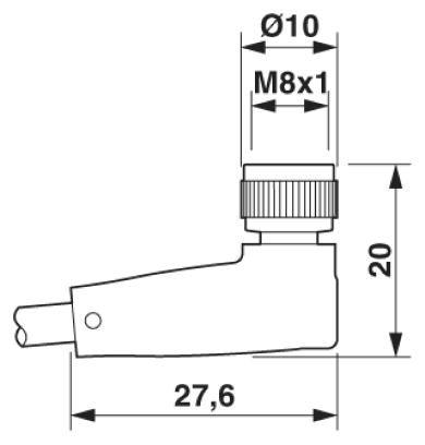 Кабель для датчика / исполнительного элемента-SAC-3P-5,0-600/M 8FR FB