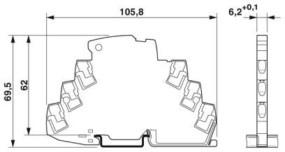 Устройство защиты от перенапряжений-TTC-6-1X2-24DC-PT