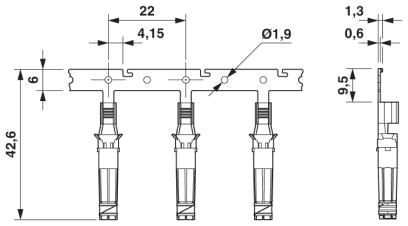 Обжимной контакт-PV-FT-CCF-2,5-4-R1000