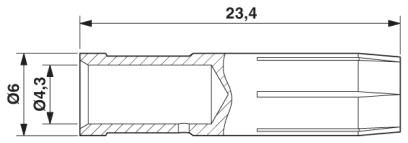 Обжимной контакт-CK4,0-ED-10,00BU AG