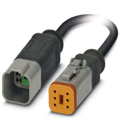 Кабель для датчика / исполнительного элемента-SAC-6P-DTMS/ 0,3-PUR/DTFS