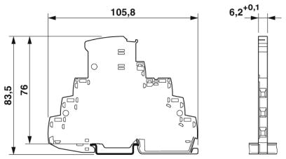 Устройство защиты от перенапряжений-TTC-6-1X2-M-24DC-UT-I