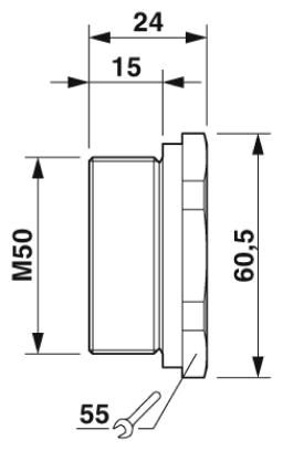 Резьбовой колпачок-A-EXSH-M50-68L-N-S