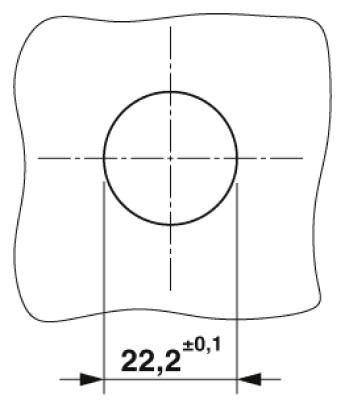 Встраиваемые разъемы-SACC-E-MINF-5CON-NPT12-U20/1,0