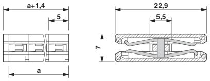 Соединитель для печатной платы-ZEC 1,5/ 4-LPV-5,0 C2,4 BK
