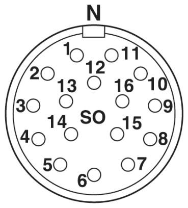 Кабельный соединитель-CA-16S1N12T008S